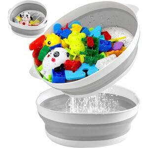 Bath Toy Storage Organizer Holder Foldable  for Bathtub Bin New